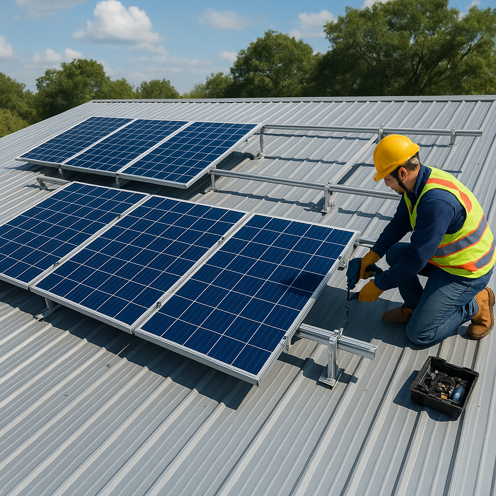 Rooftop mounting structure
